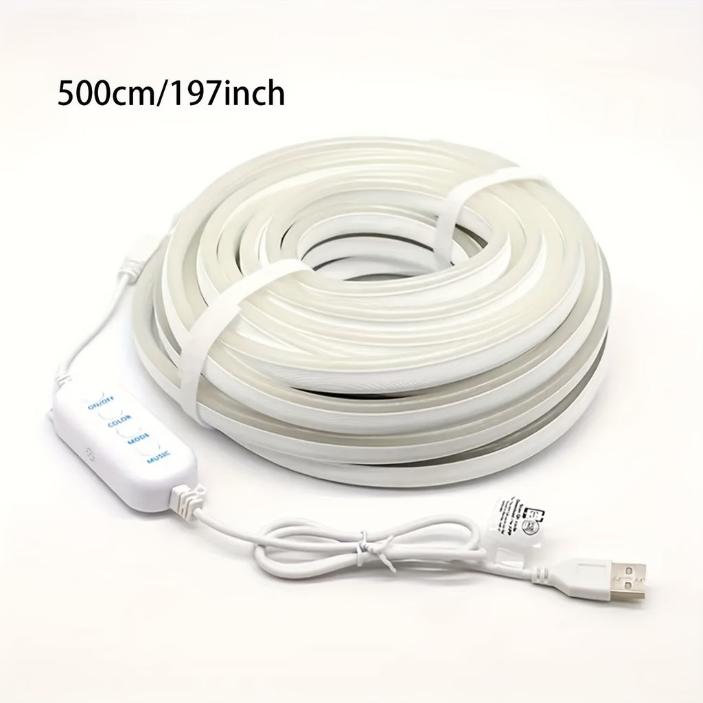 GB LED Neon Rope Light — Music Sync + Color Changing