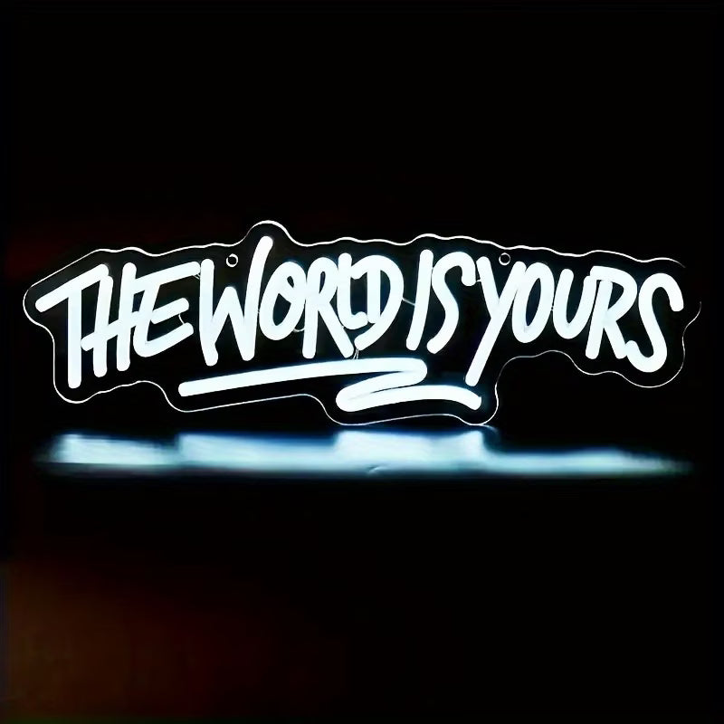 World Map LED Neon Sign